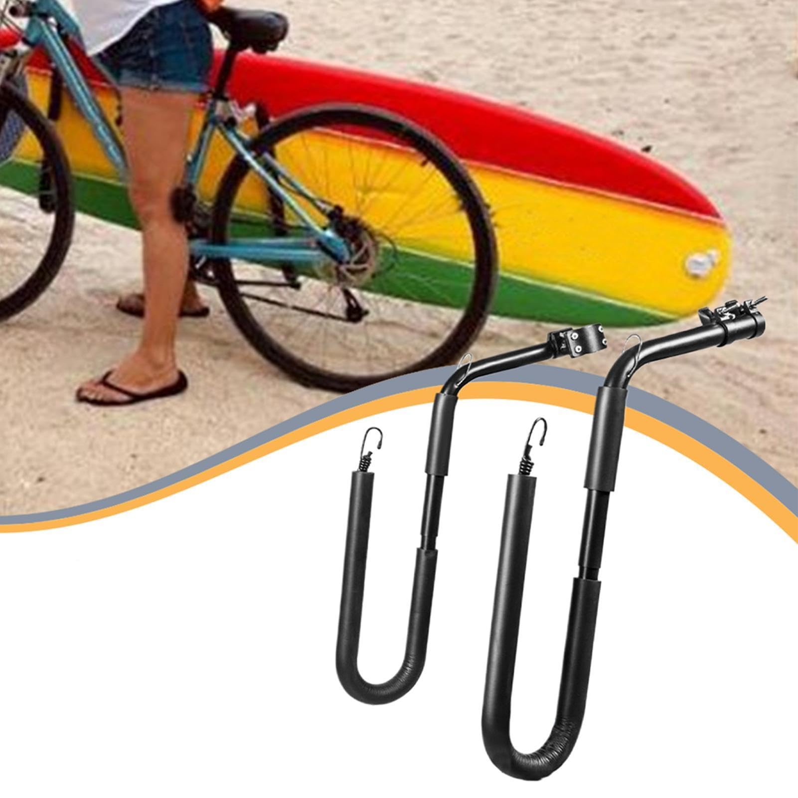 Portabici per tavole da surf, supporto per tavola da surf | Supporto per tavola da surf, facile installazione e rimozione, guida sicura, supporto per tavole da surf per shorboard e