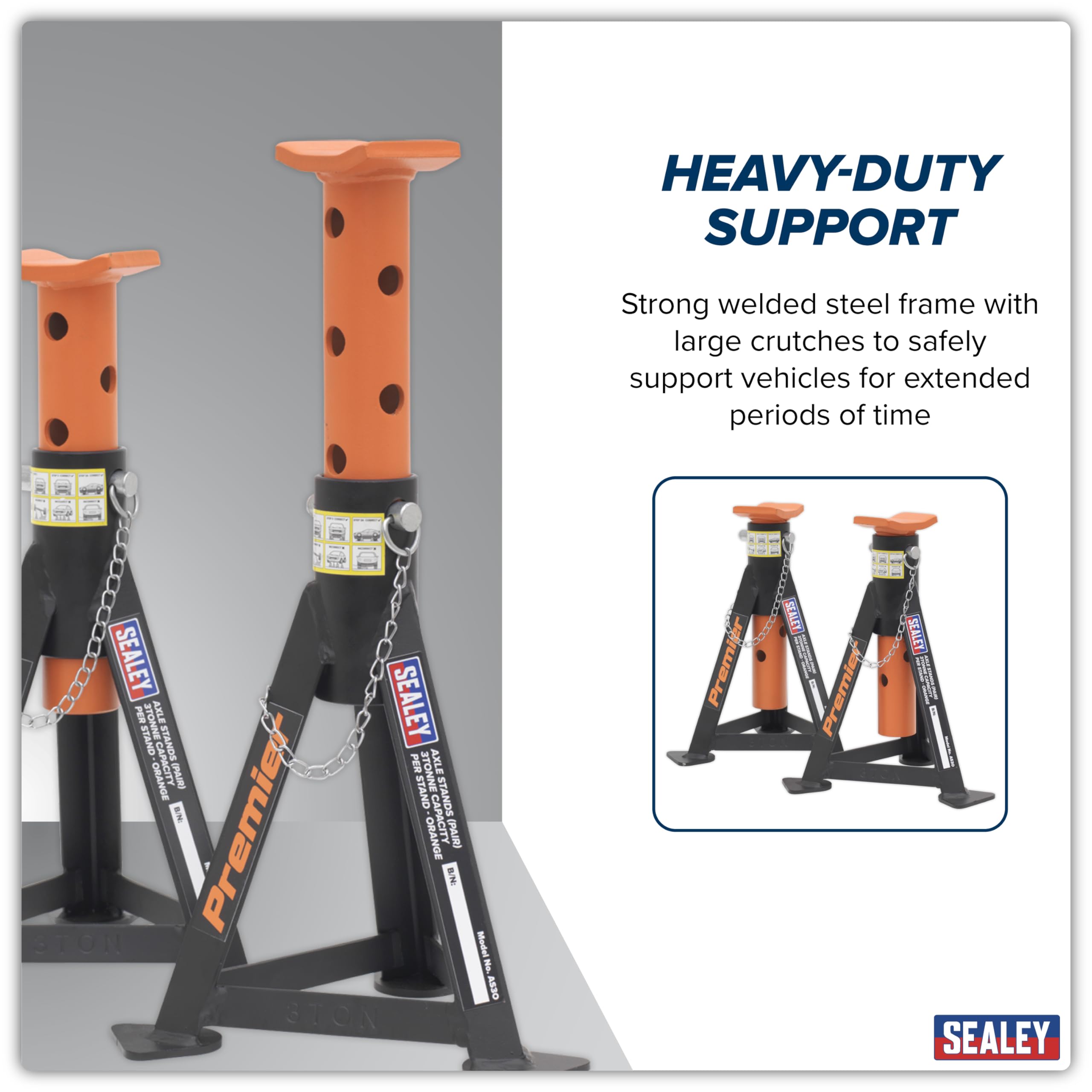 Cavalletti Professionali per Auto da 3 Tonnellate, Supporti per