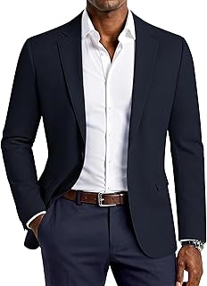 PJ PAUL JONES Men's Lightweight Sport Coat Casual One Button Blazer Breathable Sportcoat