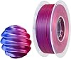CC3D Silk 2 Color Dual Color Dual PLA Filament Silk RoseBlue 3D Printer 1.75mm 1kg Silk PLA RoseBlue Filament 2-Color Mixed Coextruded Filament 1000g