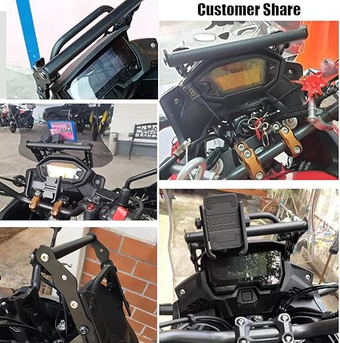 Miniatura 2 de Reemplazo de soporte de barra GPS para navegación de motocicleta CB500X CB 500X CB 500 X 2017 2018 2019 2020 2021 2022 2023, kit de soporte para