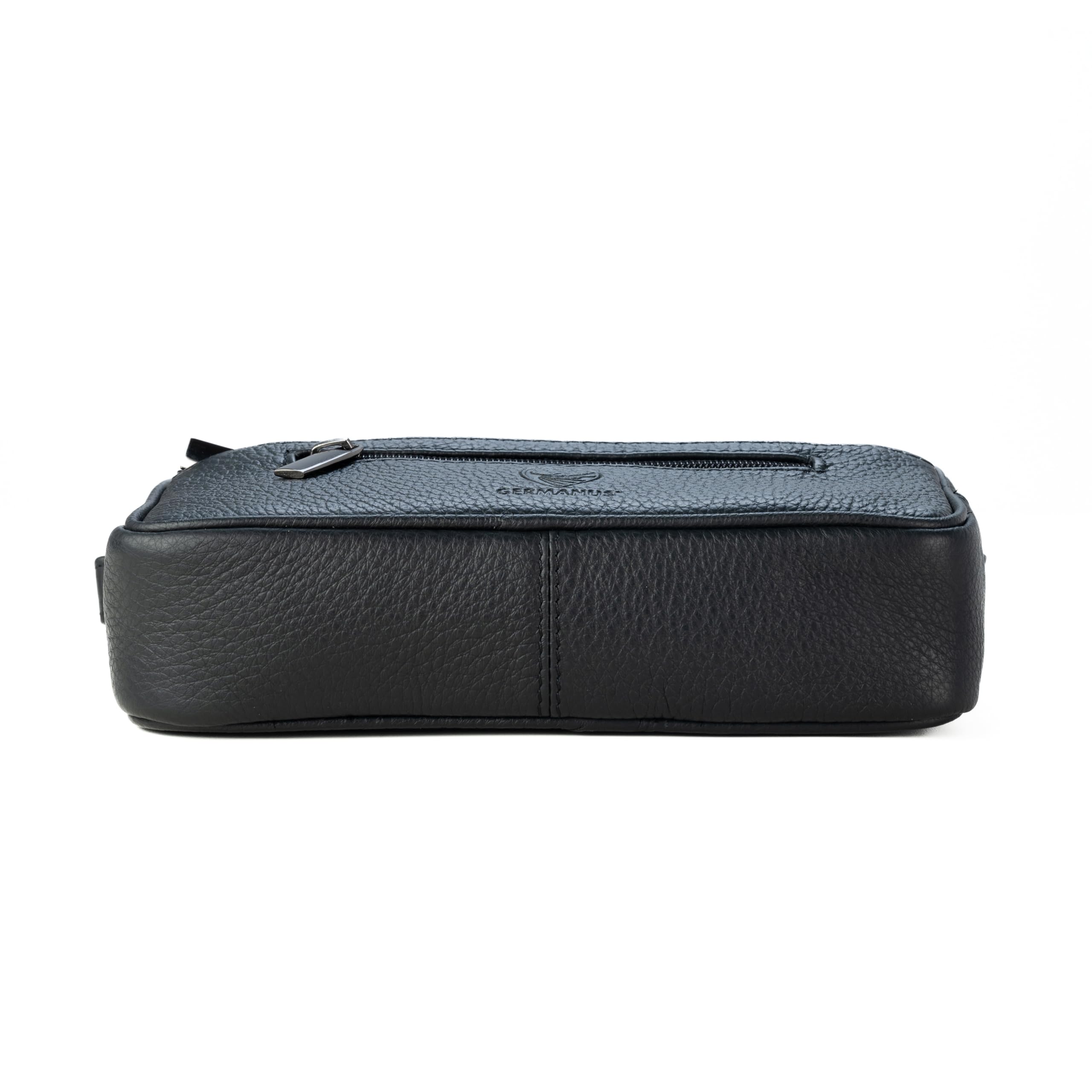 GERMANUS Oliver - Bolso de mano de piel auténtica para hombre y mujer