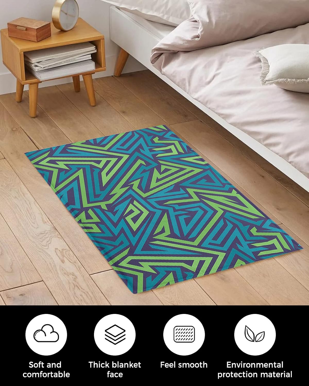 PakiInno Alfombras de área modernas ultra suaves y esponjosas para sala ...