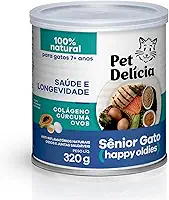 Pet Delícia Sênior Gato 320g, Alimentação Natural para Longevidade e Vitalidade