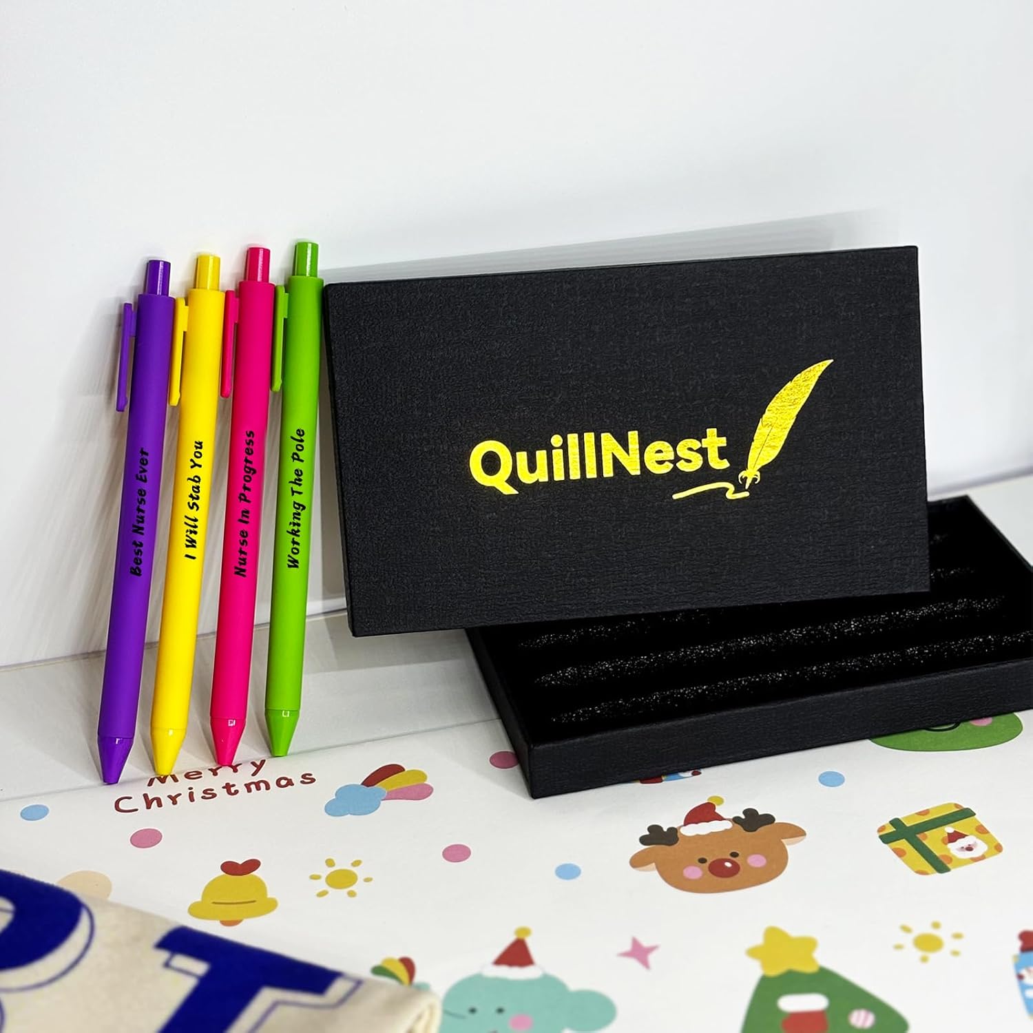 Nurse Gifts for Women Ballpoint Pen Set of 4 Registered Nurse Gifts for Nurses Appreciation Nurses Week Thank You Retirement Birthday Thanksgiving Christmas Inspirational Present - Image 2