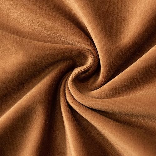 Miniatura 6 de Juspurbet Juego de 2 fundas de cojín decorativas de terciopelo, óxido, para sofá o cama, lisas y suaves, con cremallera, 16 x 16 pulgadas