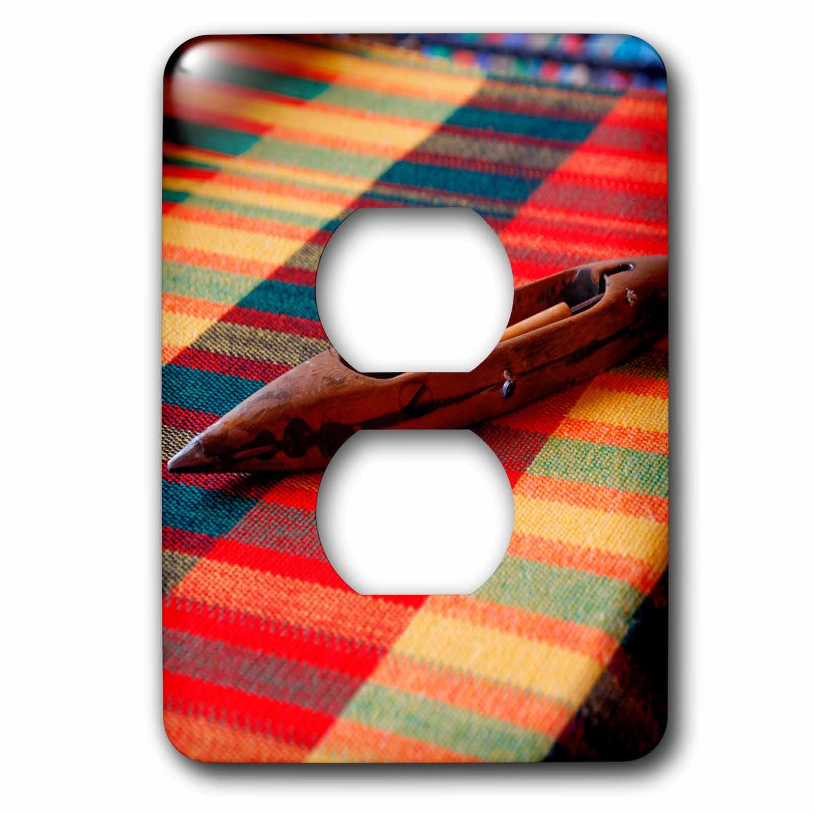 Tapa de enchufe doble de África y Egipto con tela tejida lsp_224978_6