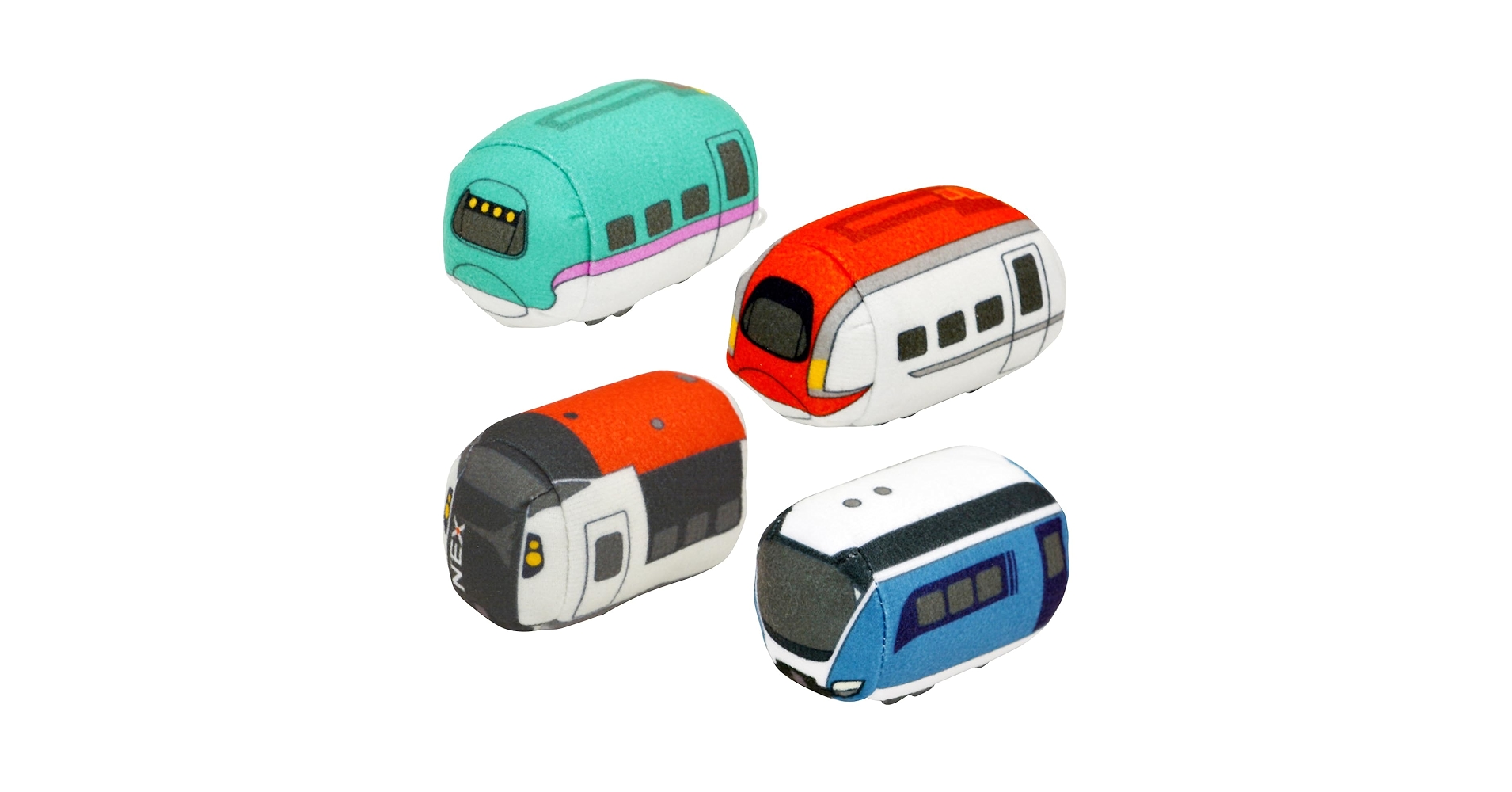 Amazon | 鉄道グッズ ぬいぐるみ トレだま JR 4個セット (E5系