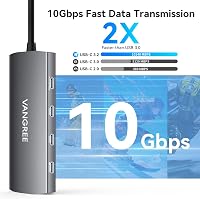 VANGREE USB-C Hub 5 port, 4K HDMI, 100W töltés, SD/TF olvasó, MacBook/iPad kompatibilis 3
