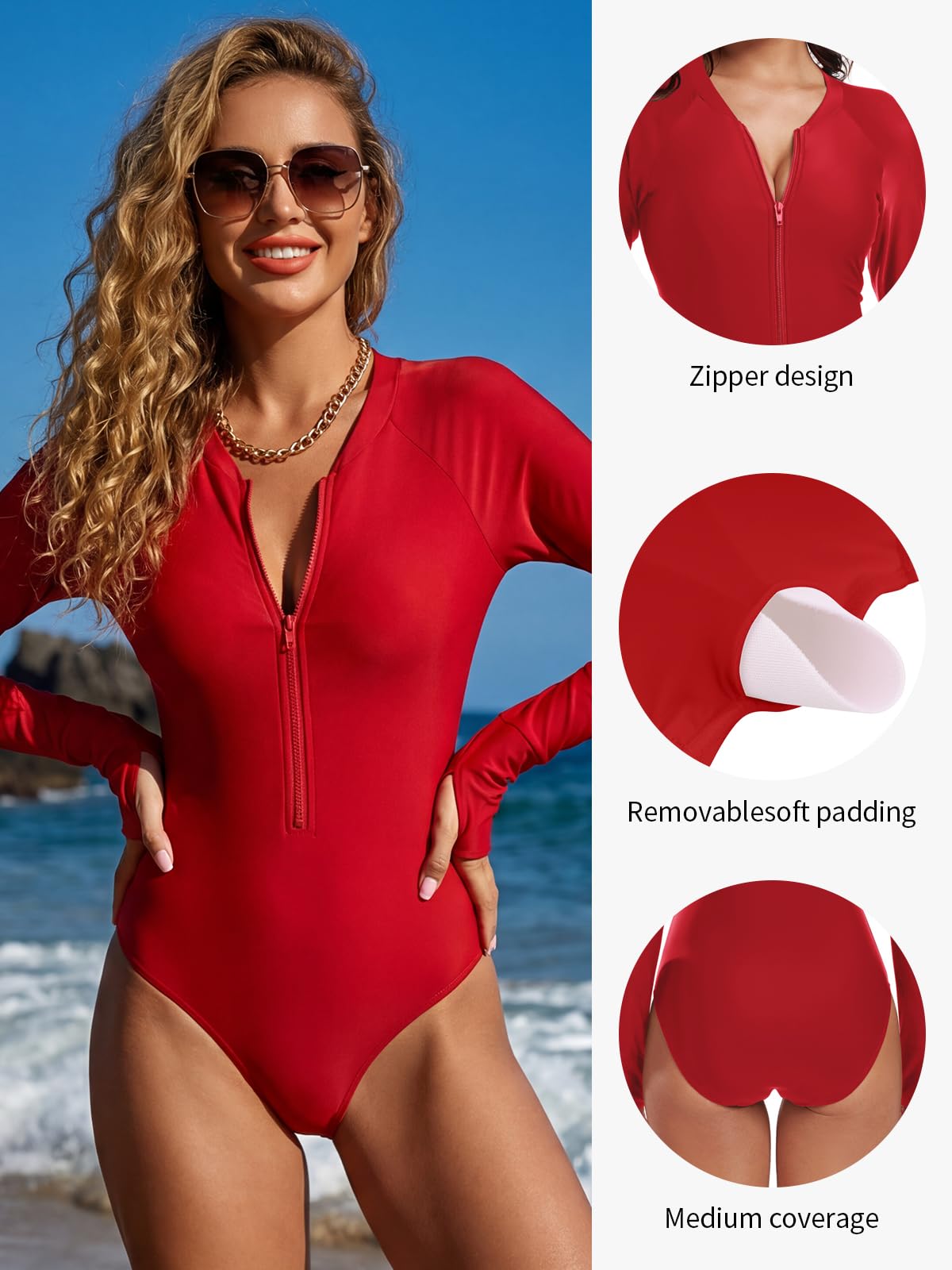 RELLECIGA Rashguard à Manches Longues pour Femme