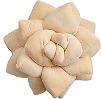 Vista 8 de Green Philosophy Co. Lil Pop Almohada de flores suculentas de melocotón