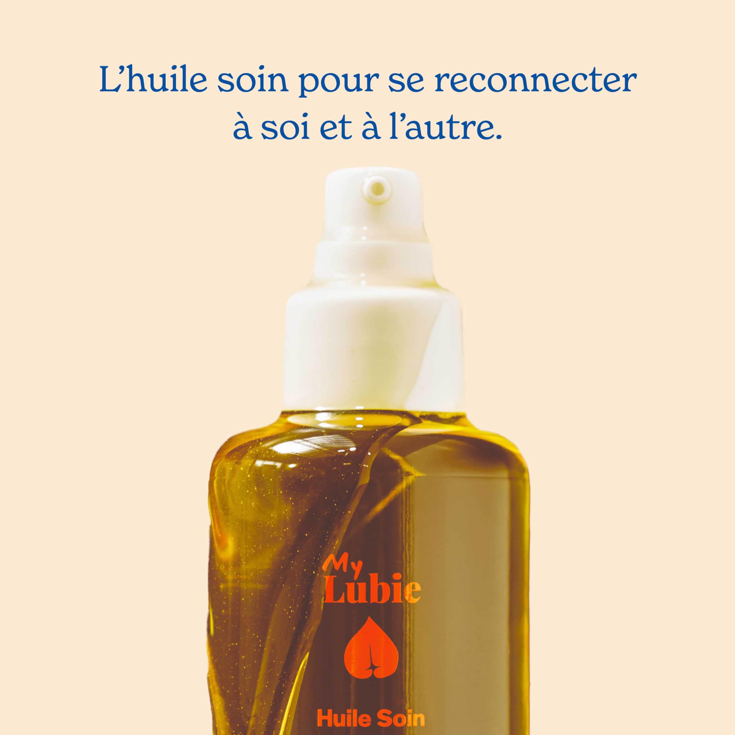 MY LUBIE - Huile de Massage Biologique - Massage Relaxant - Huile Nourrissante et Hydratante - Fabriquée en France - Parfum Léger et Hypoallergénique -100 ml