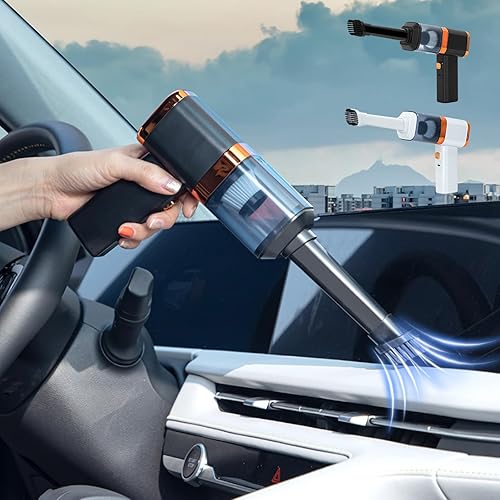 Car Vacuum Cleaner with 120W Powerful Suction for Crevices Keyboard Cleaner USB Rechargeable Battery Powered,Small Handheld Vacuum Cleaner Car &