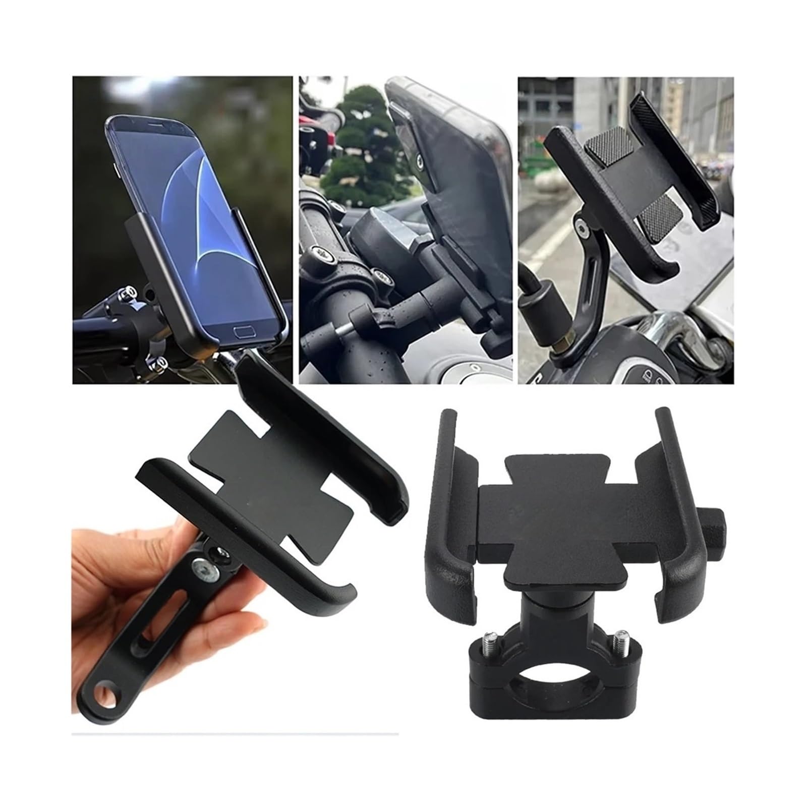 Soporte Teléfono Móvil Motocicleta para Hon@&da PCX 125 Soporte para Teléfono PCX 125/150/160 Accesorios 2019-2025 Soporte para Teléfono para Motocicleta Aleación De Aluminio(NN-1)