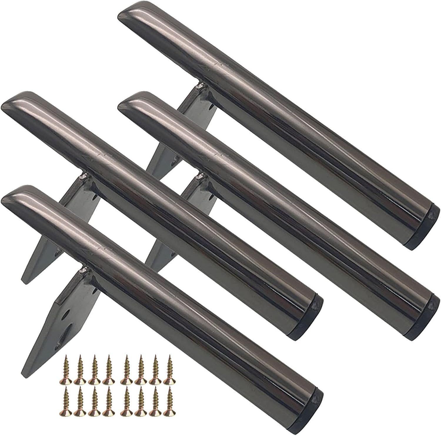 Furniture Legs, 4 Pcs Replacement Furniture Legs,13 8 cm, Black/Gold/Silver, Modern Cabinet Sofa Coffee Table Desk Tv Cabinet Support Legs, DIY Furniture Feet,Gold-20cm(7.9in) (Color : Blackgra
