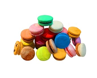 24 Assorted French Macaron Bites Cookies Value Pack of 2 (48 macarons total)