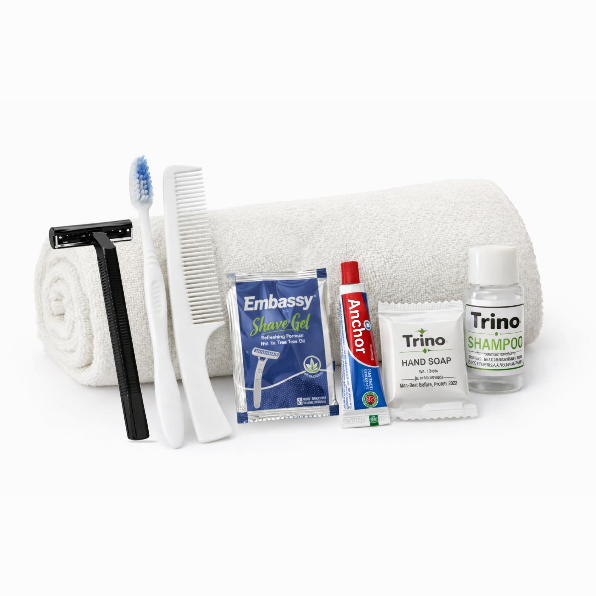 Premium Hotel Amenities 7 Items Morning Kit with Zip Lock Bag | Guest House & Marriage Guest Toiletry Kit | Guest Room Accessories | Hospital Patient Care Kit | Travel Kit Pack of 50-image-23