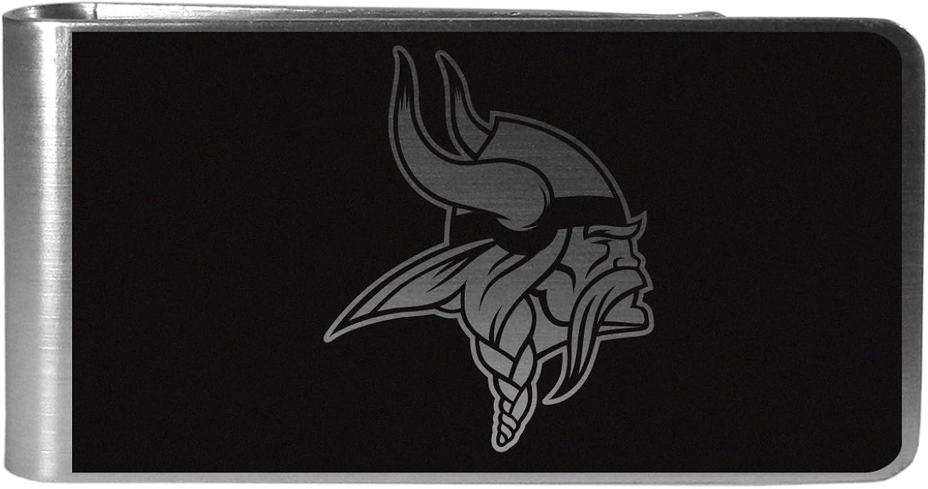 NFL Siskiyou Sports Mens Los Angeles Rams Black and Steel Money Clip One Size Black : Sports & Outdoors