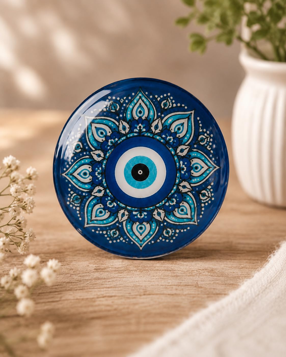 AR Fashion hub Evil Eye Fridge Magnet for Home Office or Main Door | Decorative Turkish Evil Eye | Bad Energy Protector | Home Decor-picture-10