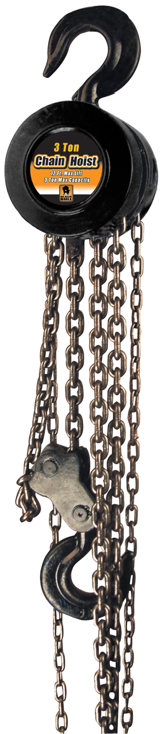 Negro CHOI3 toro Hoist 3 Ton cadena