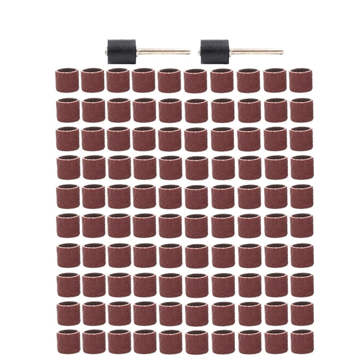 22/102/204PCS Sanding Drum Set for with Mandrels Bands for Rotary Tools Abrasive(102pcs)