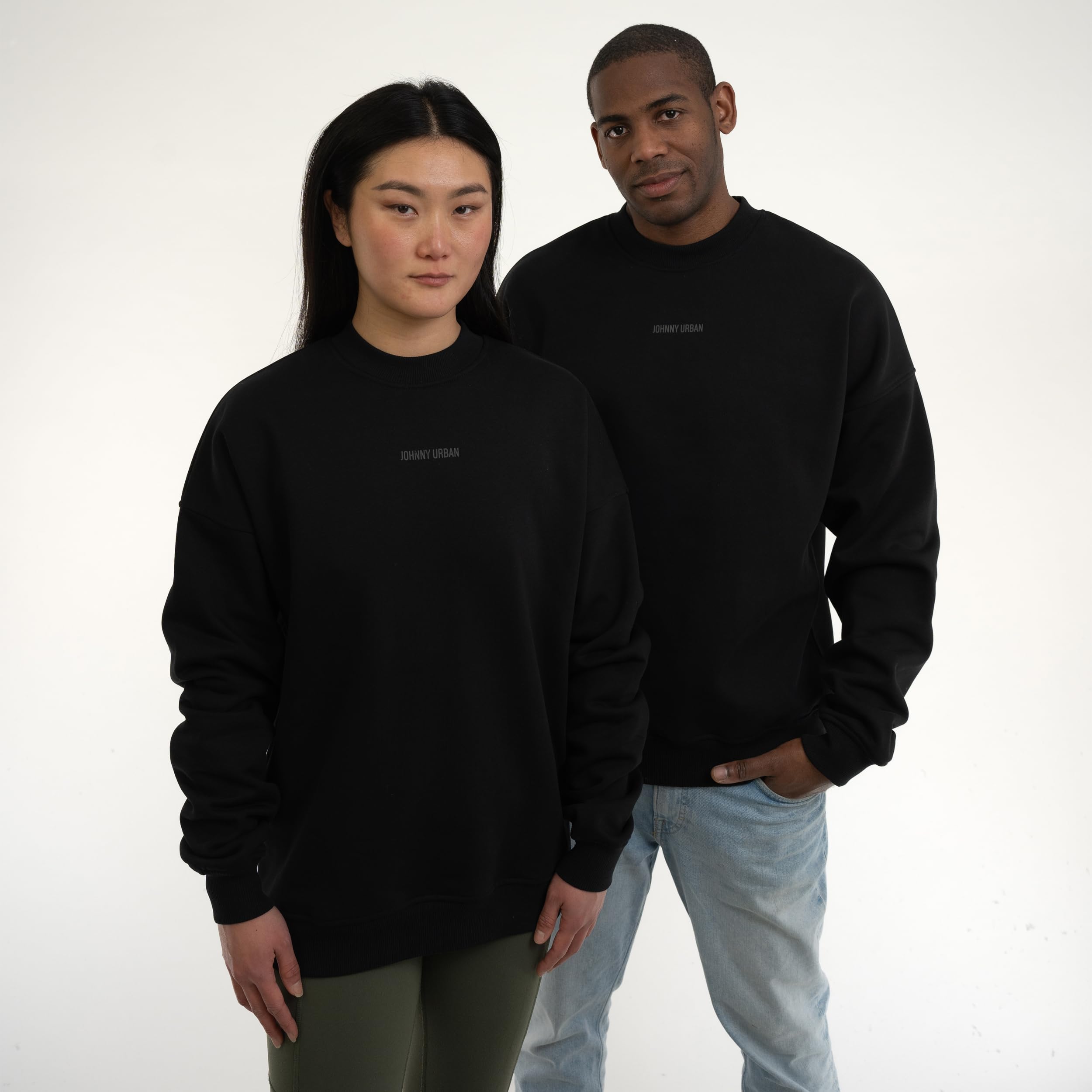 Johnny Urban Sudaderas Hombres & Mujeres - Carter - Jersey Sudadera Sin Capucha - Oversize Crewneck Sweatshirt - Basic Unisex Pullover - Cuello Redondo