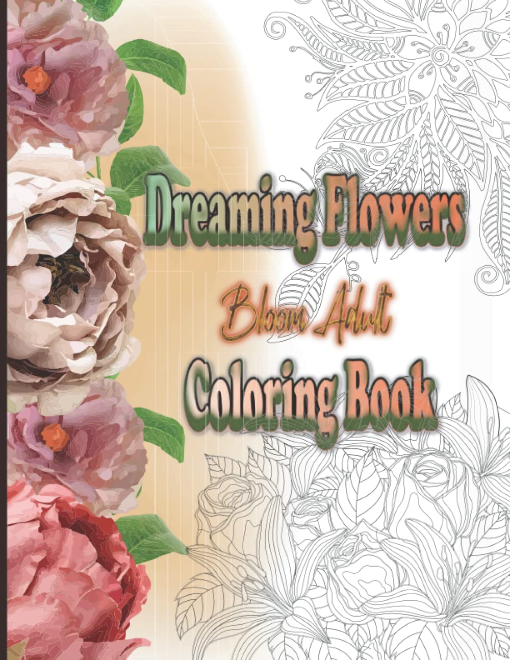 Livre coloriage adulte fleurs magnifique cadeau pour les amateurs de botanique