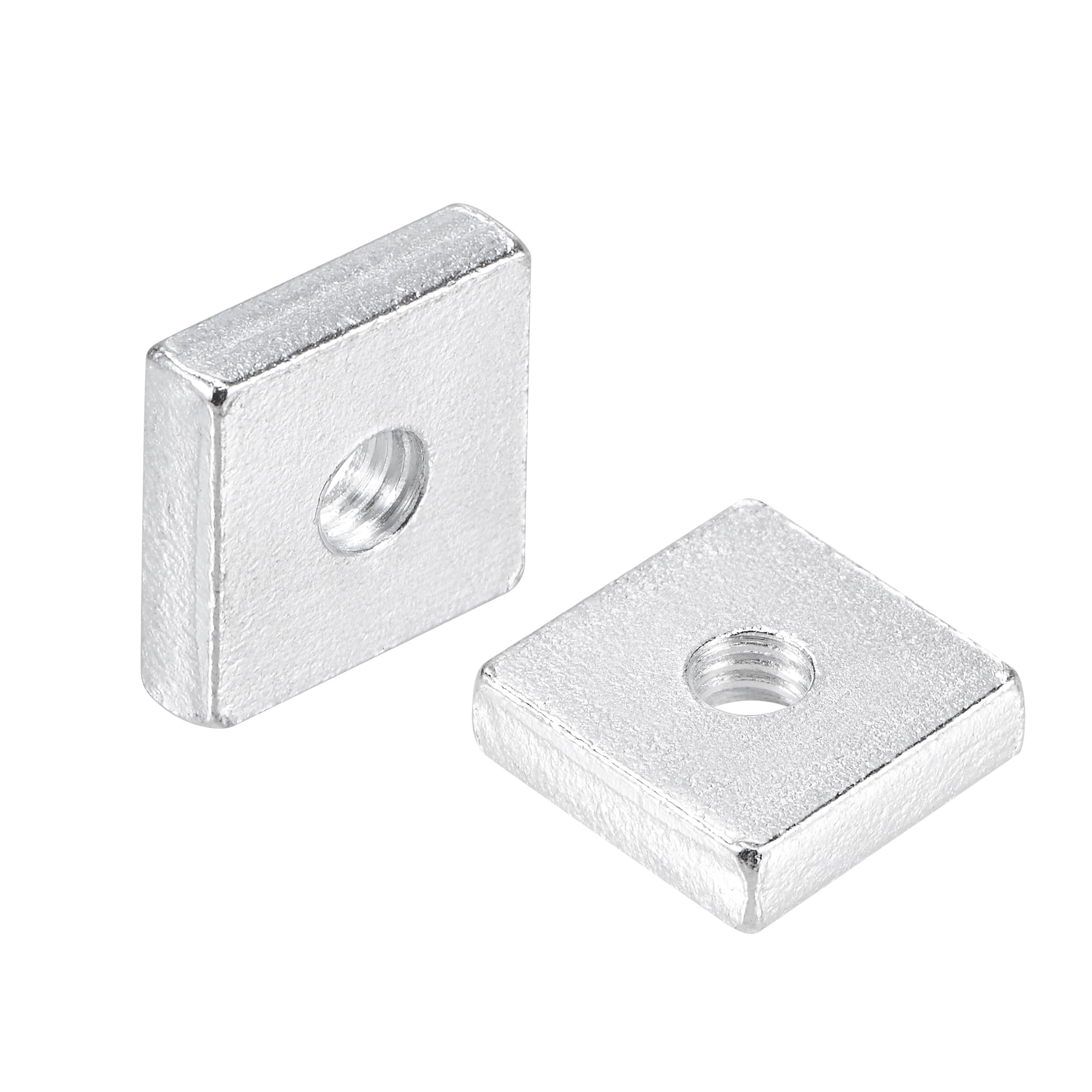 QUARKZMAN Dadi Quadrati, M5x14mmx4mm Zincati Metrici a Filettatura Grossa Assortimento Kit, 10 Pz