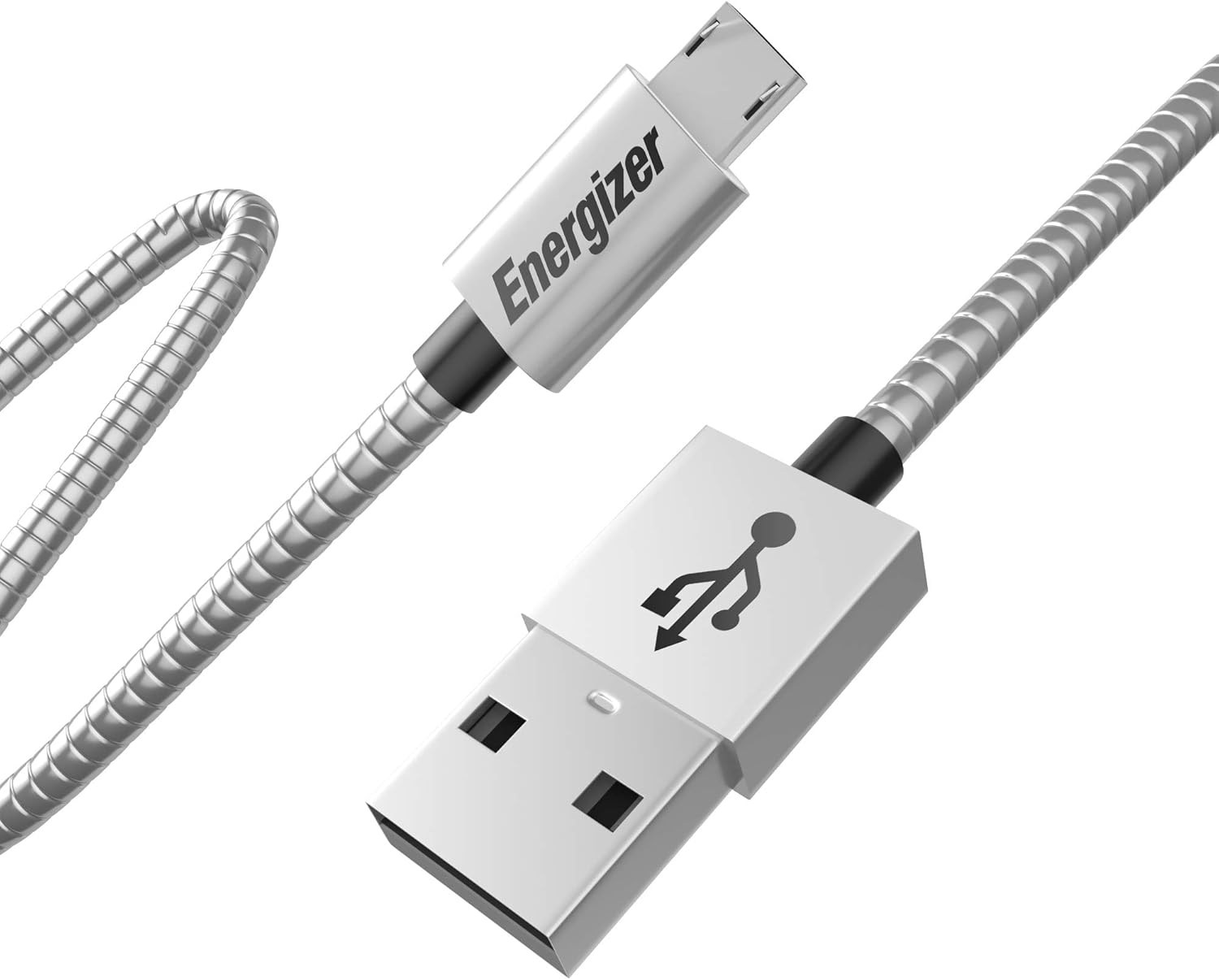 Premier Energizer Ultimate Android Charger Micro USB Cable Fast Charging USB 2.0 Syncing Braided Cord Metal Tip, 4ft 6ft 10ft