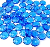 Vista 1 de HappyFiller 630 PCS Canicas Planas de Acrílico Gemas de Cristal Falsas para Rellenos de Jarrones de Vidrio, Manualidades, Confeti de Fiesta, Centros
