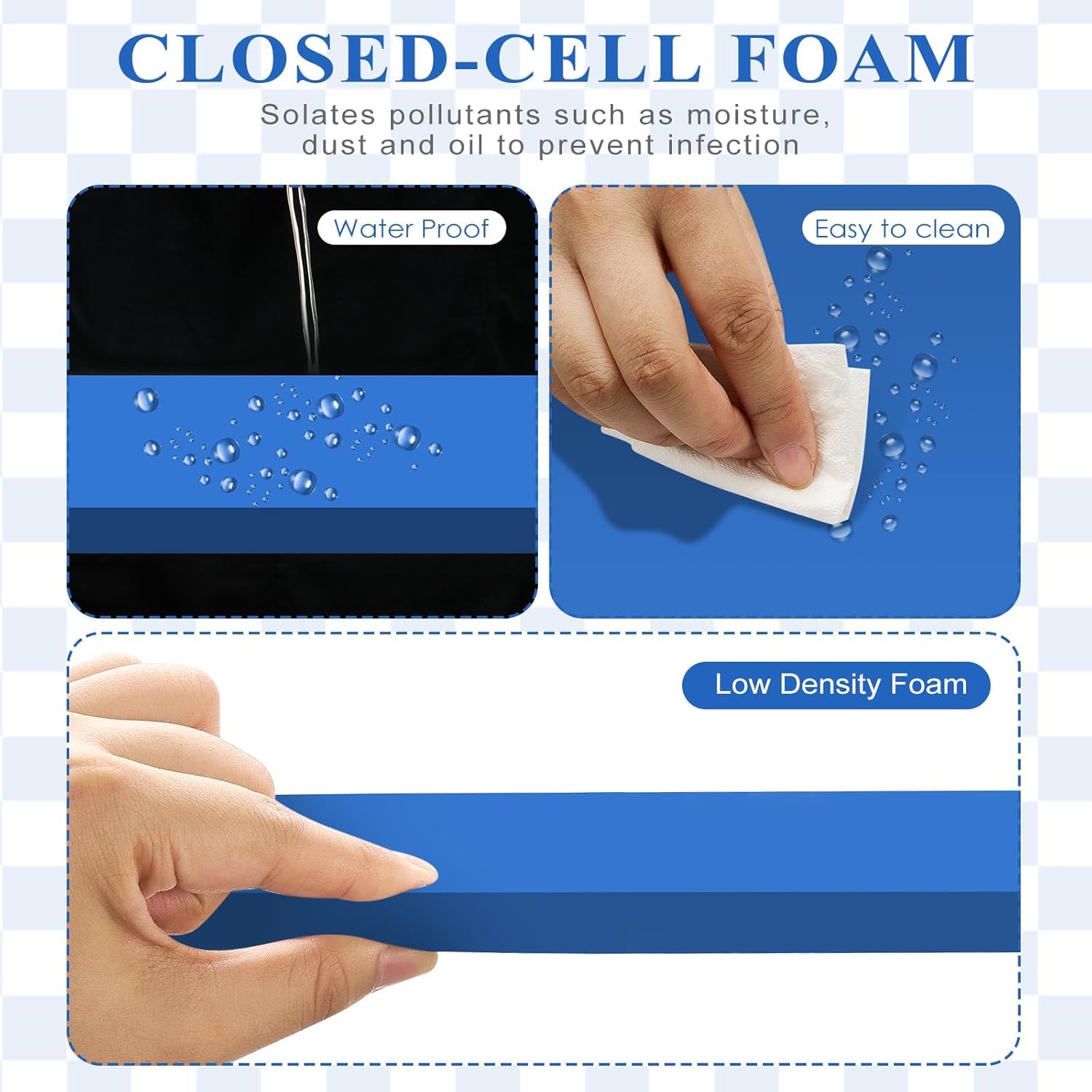 Preboun 12 Pcs Low Density Foam Cast Covers for Sports, 1/4" and 1/2" Thick 6" x 12" Padded Cast Cover for Sports, Athletic Training Equipment, Ball of Foot Cushion, Blister Pad, Splints and Casts Pad