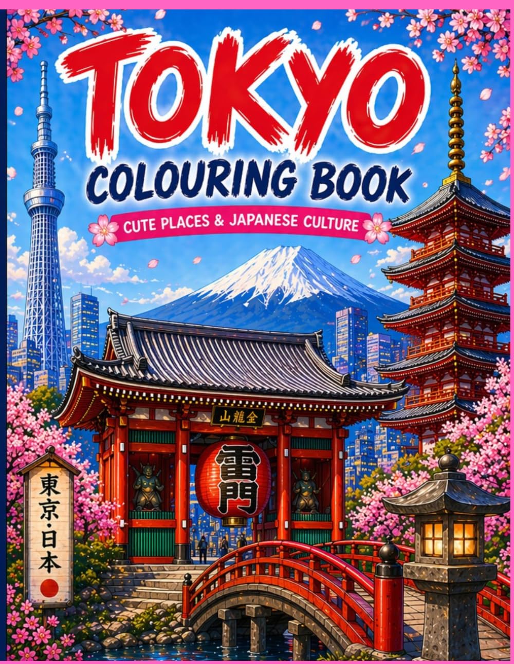 Tokyo Colouring Book: Cute Places & Japanese Culture: Relaxing Scenes, Landmarks & Everyday Tokyo Life to Colour (CITIES BY BIF BOOKS COLOURING BOOKS)