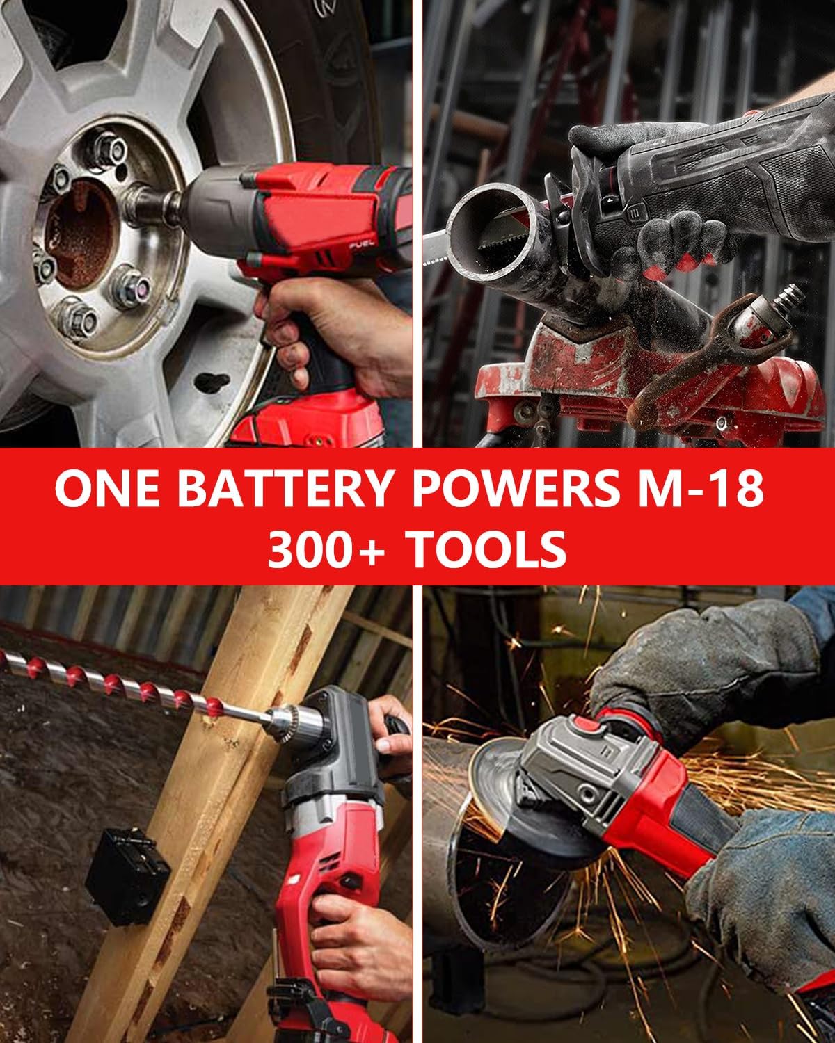 Close-up of the HOCHSTERN battery showing the precise interface, quick release button, and 4-stage LED indicators for battery status