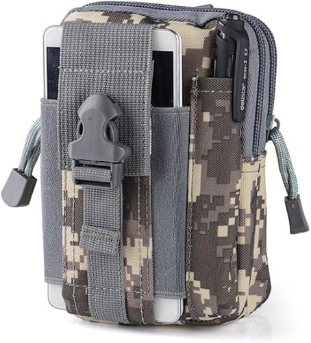 Miniatura 8 de FiveloveTwo Small Multi-Purpose Poly Tool Holder EDC Pouch Waist Bag Military Nylon Utility Tactical Molle Pack Camping Hiking Pouch