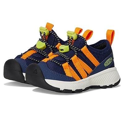 KEEN Kids Motozoa Sneaker (Toddler) Kids Shoes Naval Academy/Bright Marigold