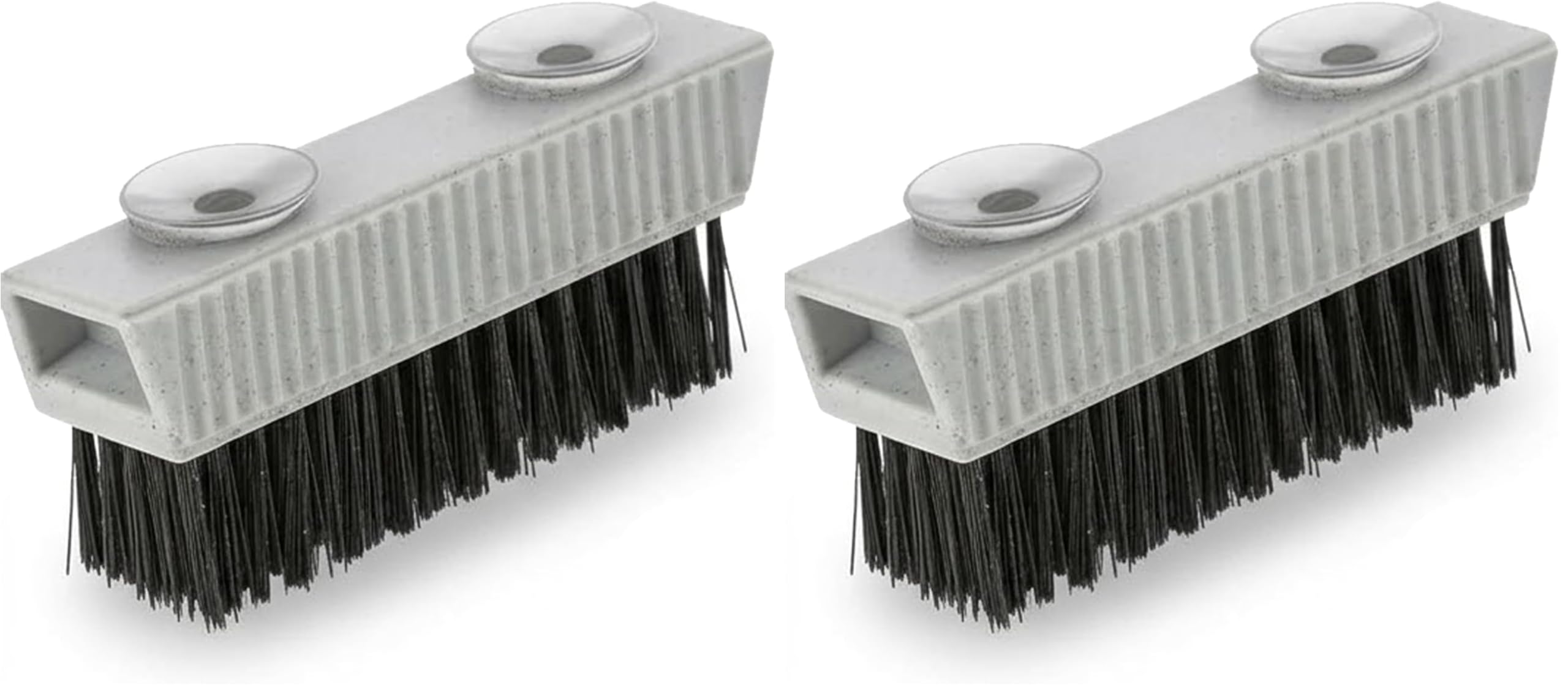 Grip Clean Nail Brush for Cleaning Fingernails – Heavy Duty Nail Brush with Extra Stiff Bristles - Fingernail Brush &amp; Nail Scrubber Brush with Suction Cup Backing for Men &amp; Women - 2 Pack