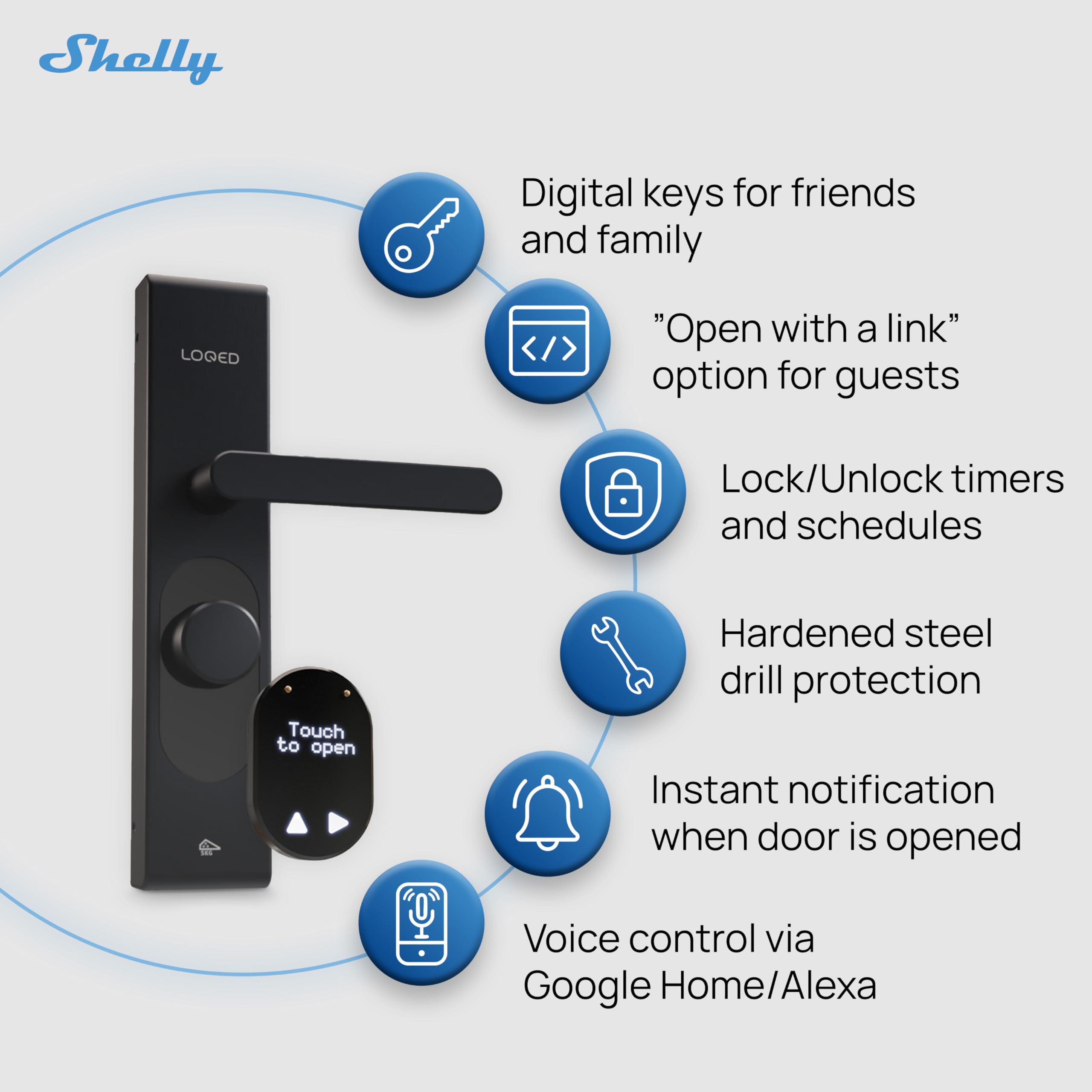 Loqed Touch Smart Lock Schwarz