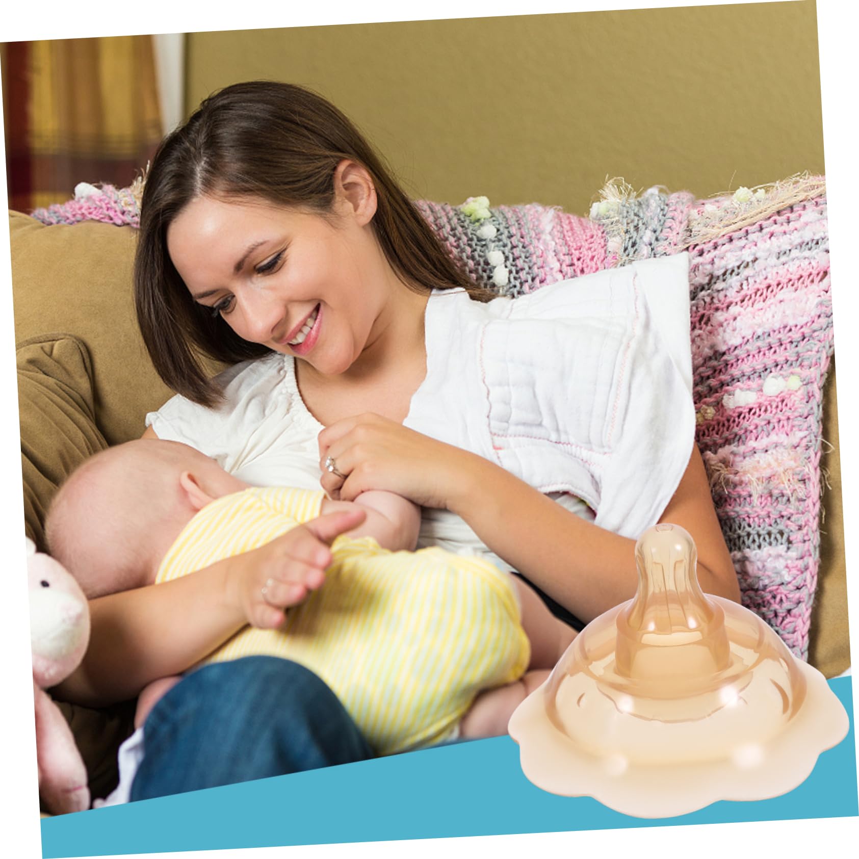 RORPOIR Nipple Covers for Breastfeeding Reusable Nipple Pullers Breastfeeding Kit with Nursing Cover