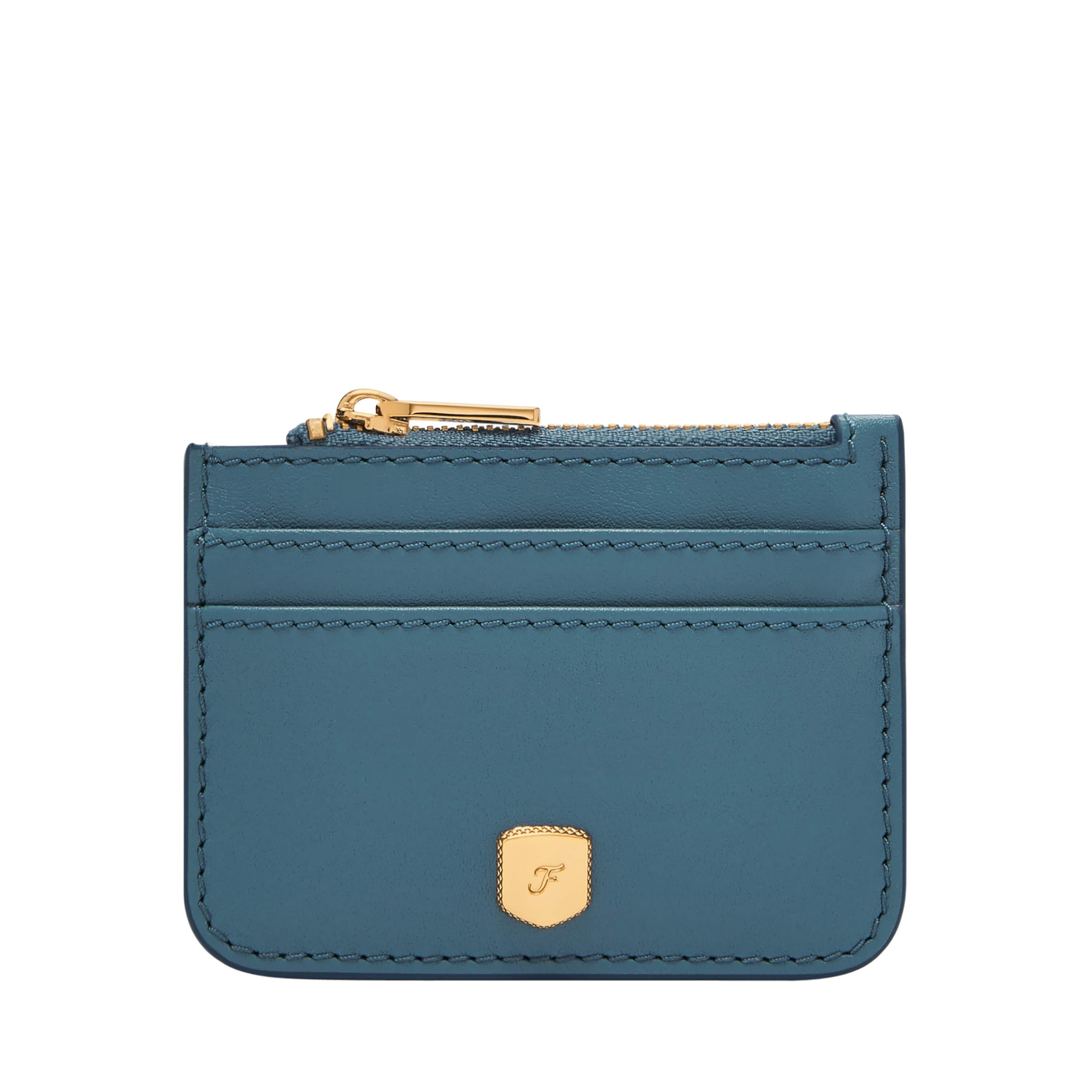 Fossil Women's Lennox Blue Leather Card Case, SL10078106
