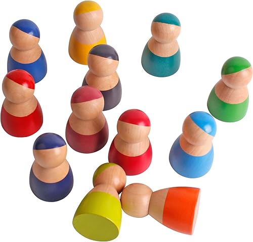 Miniatura 2 de Muñecas de madera Rainbow Friends y figuras de juego para niños pequeños