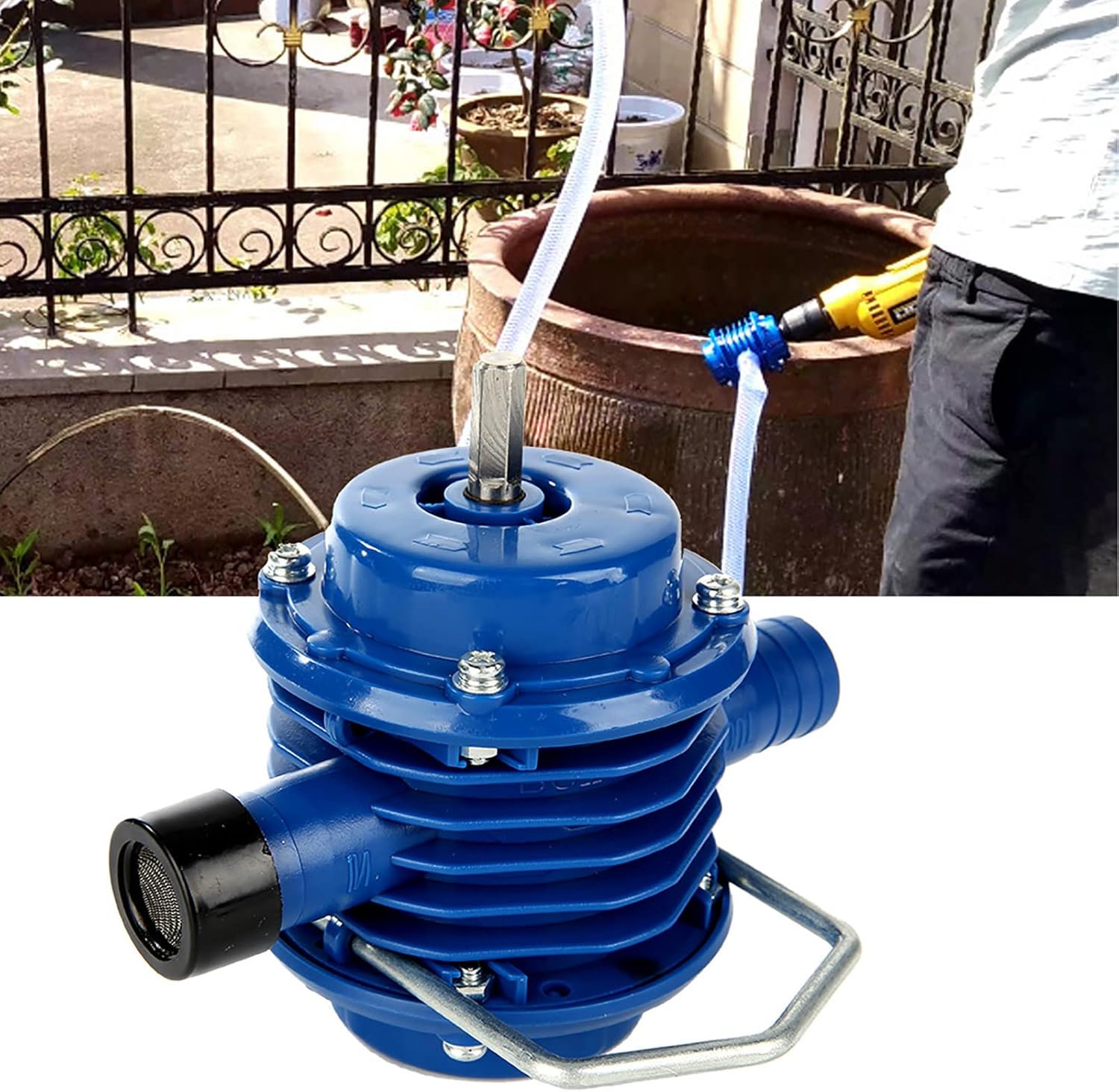 Hand Drill Mini Self Priming Electric Drill Pump for Home Garden with Engineering Plastics Material and No Power Supply Required
