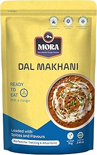 Mora Dal Makhani - Ready To Eat Premium Freeze Dried Instant Meal, Microwavable, Effortless Cooking, Gluten-free, Plant-based, High Protein, Emergency Food