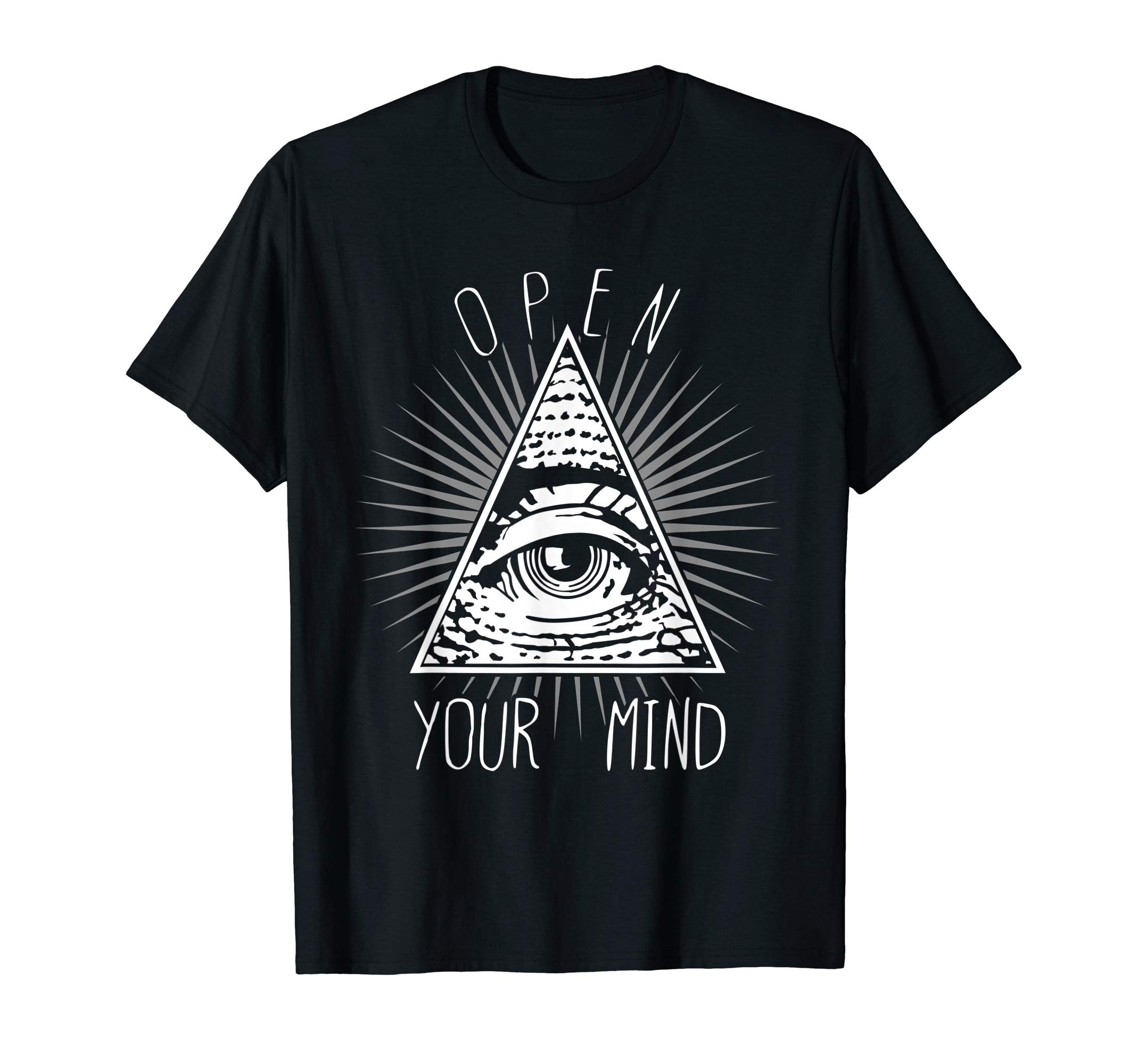 Flippin Sweet GearOpen Your Mind Illuminati T-Shirt T-Shirt
