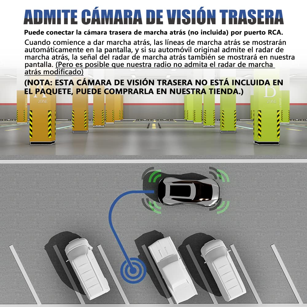 AWESAFE Android [4GB+64GB] Radio Coche admite SIM 4G con Pantalla 2 DIN CD/DVD para VW, Autoradio CarPlay/Android Auto para VW conBluetooth/RDS/USB/FM/SD/RCA, Admite Mandos del Volante y Aparcamiento