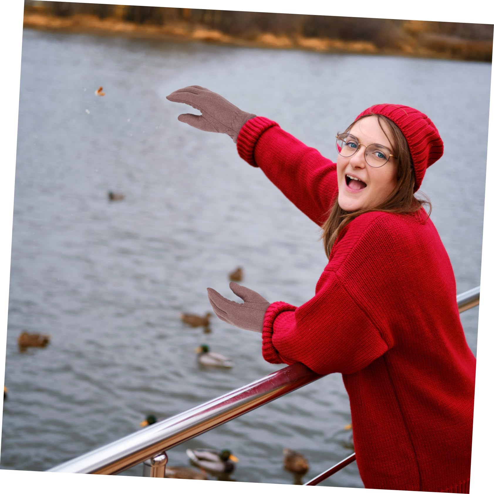 Crab Grab Women's Cinch Mittens Little Flowers M