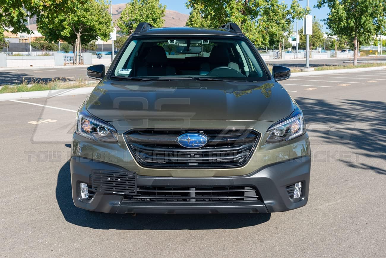 Replacement for 2020-Present Subaru Outback Models | EOS Plate Version 2 Front Bumper Tow Hook License Plate Relocator Mount Bracket Tow-570-V2 (Full Size)