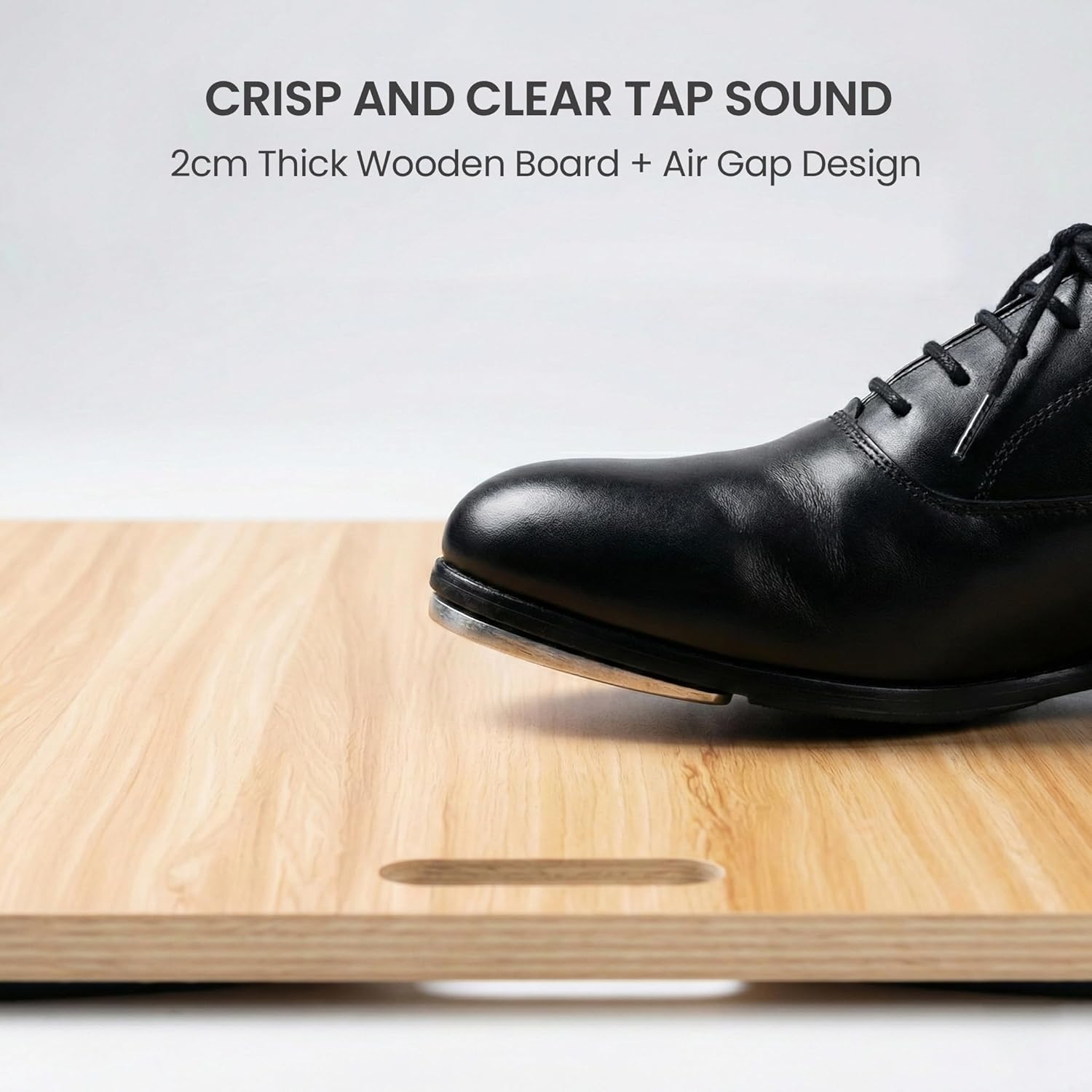 Portable Tap Dance Board for Home Practice Extra Large Tap Dancing Practice Floor for Tap Irish Step Flamenco Clogging Comes with Anti-Slip Base Waterproof Top Built-In Carry Handle Size 47” x 31.5”