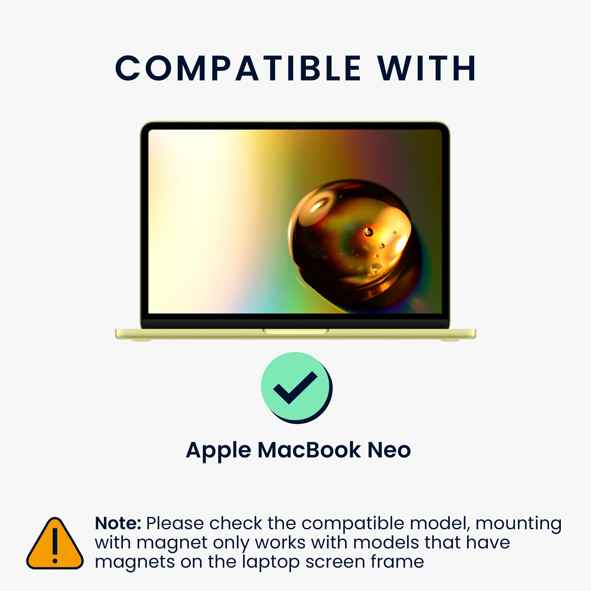 kwmobile Folia prywatności Apple MacBook Neo – magnetyczny filtr prywatności – filtr antyszpiegowski