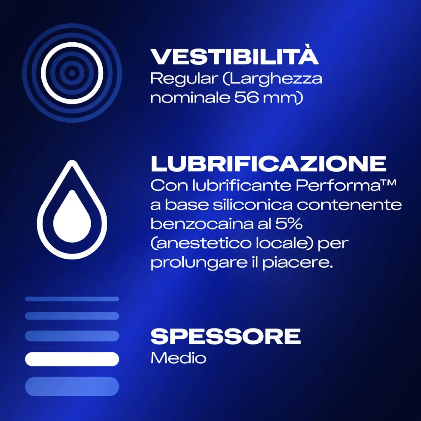 Durex Performa preservativi, Maxi tamaño de 60 piezas