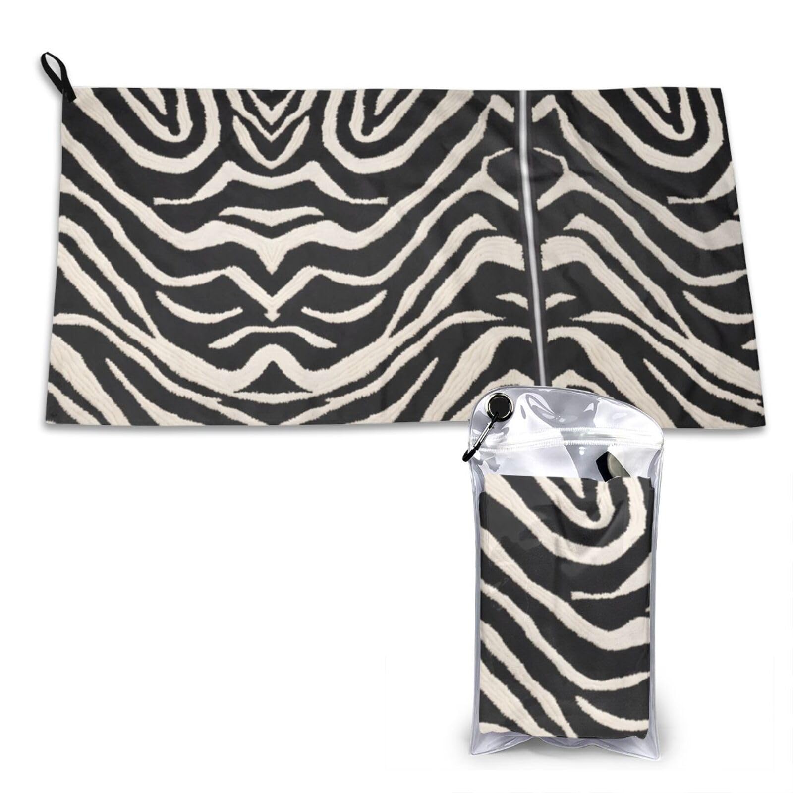 WXWJSHMGC Zebra Animal Print Cooling Towel, Gym Towel,Cooling Towels For Neck, Soft Breathable Travel Cool Towel,Sports Towels For Gym,Camping